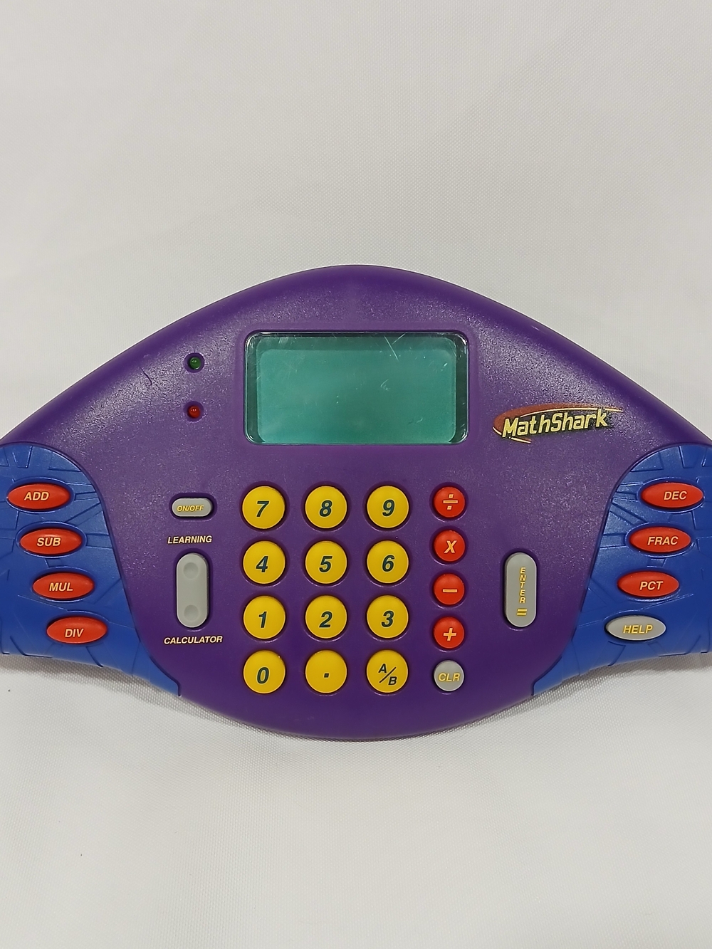 Educational Insights MathShark Electronic Handheld Math Game Calculator Works